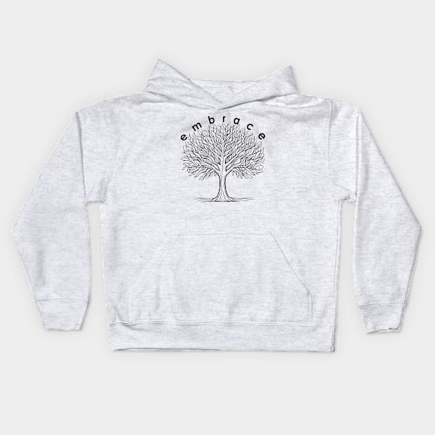 Embrace Tree Of Life Kids Hoodie by Angelic Gangster